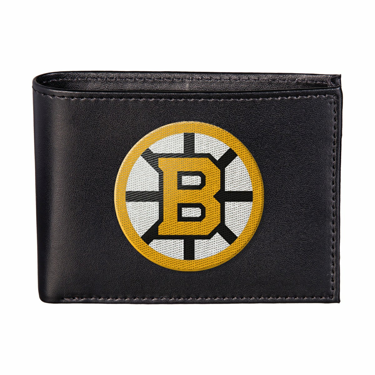 Boston Bruins Black Bi-Fold Embroidered Wallet w/ RFID Blocking