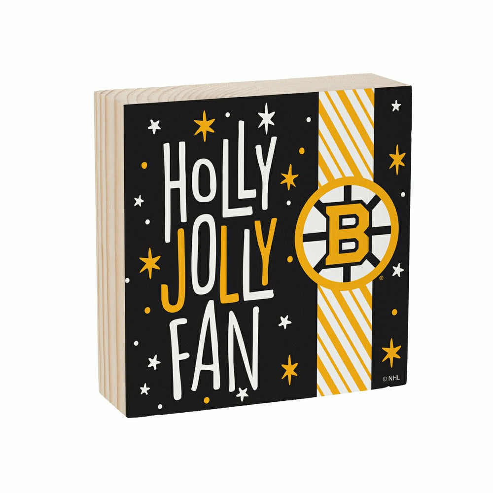 Boston Bruins Block, Holiday, 6x6