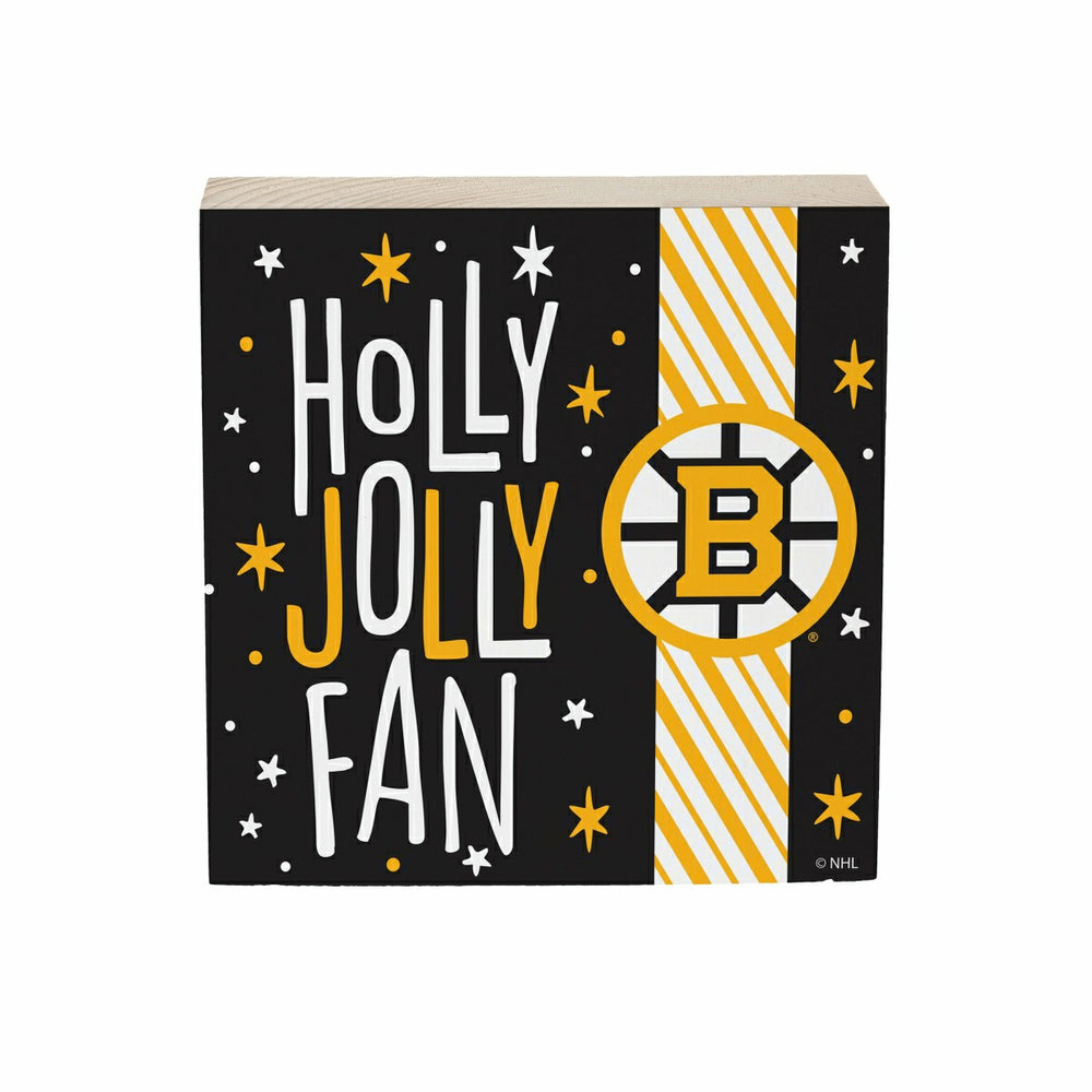 Boston Bruins Block, Holiday, 6x6