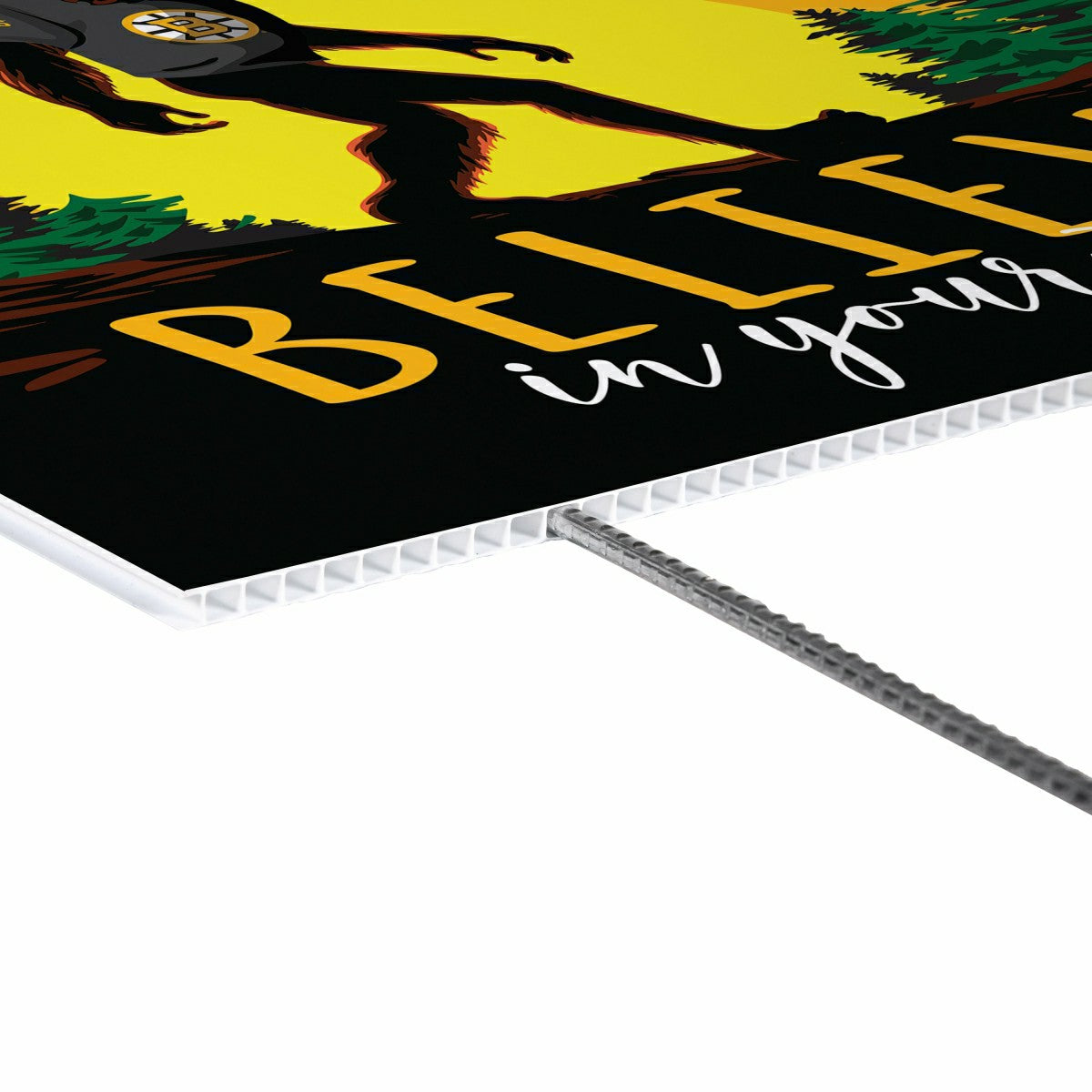 Boston Bruins Coroplast Yard Sign, Bigfoot
