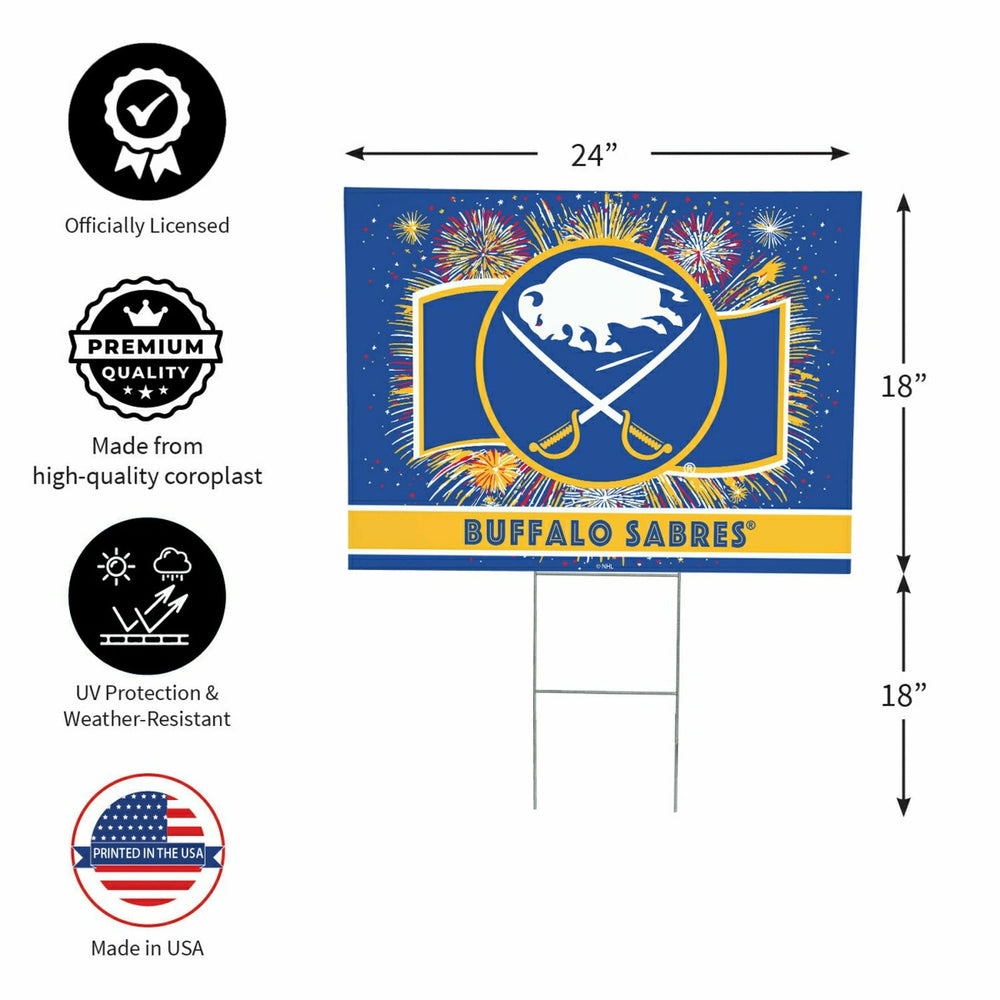 Buffalo Sabres Yard Sign, Patriotic