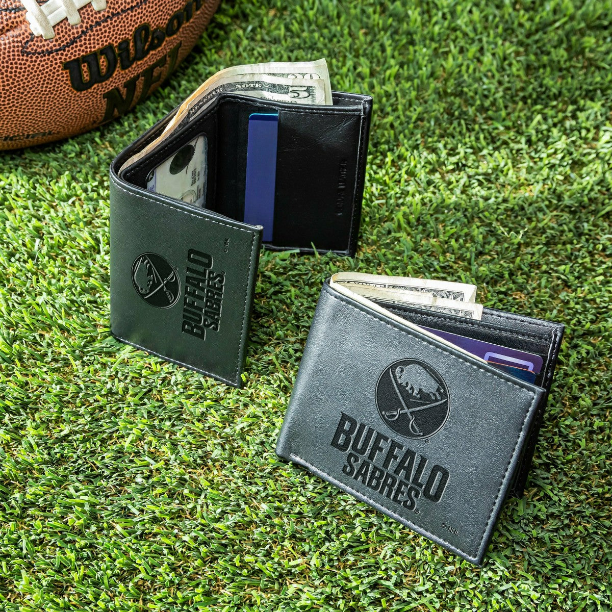 Buffalo Sabres, Bi-Fold and Tri-Fold Wallet Gift Set, Black