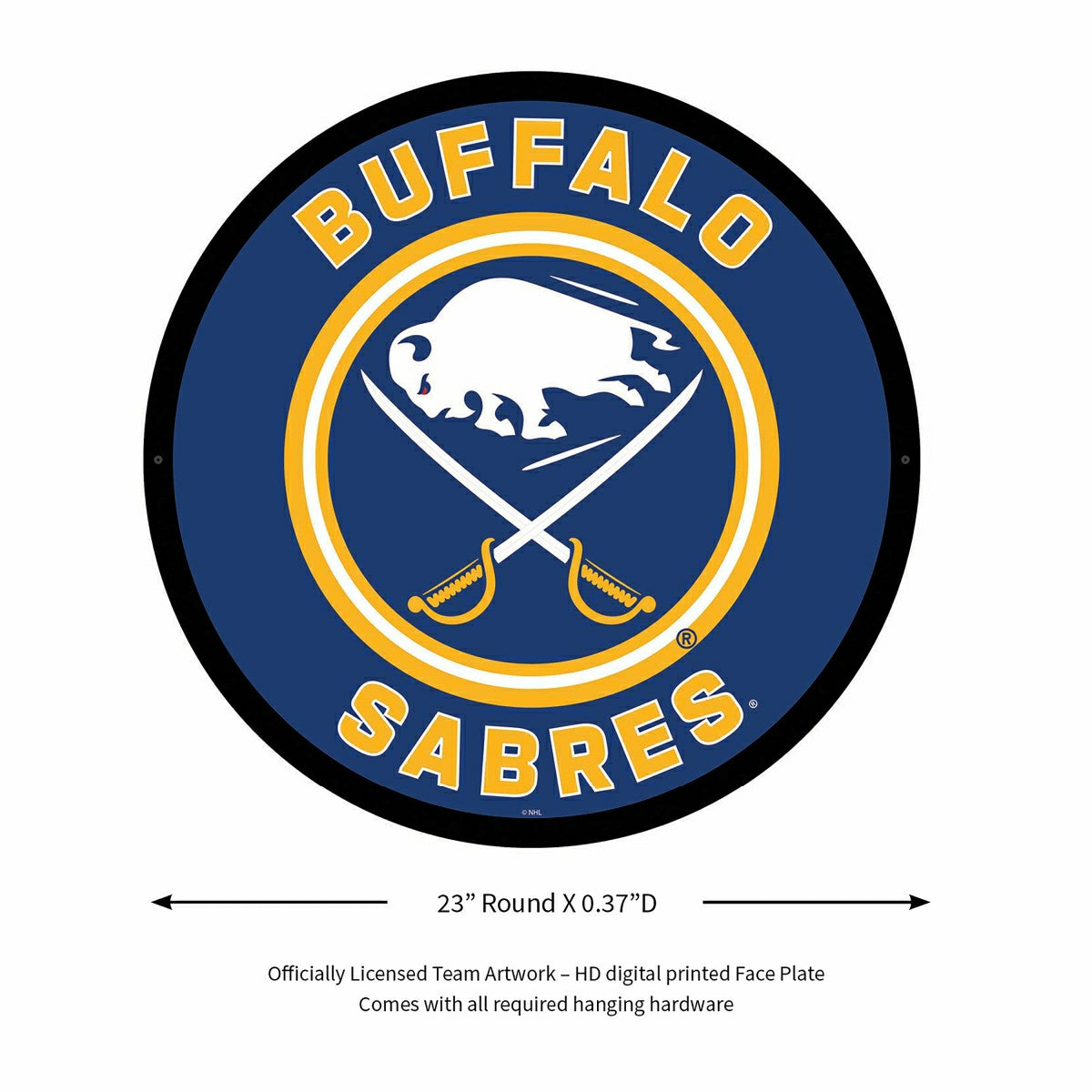 LED Wall Decor, Round, Buffalo Sabres