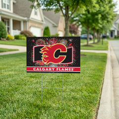 Calgary Flames Yard Sign, Patriotic