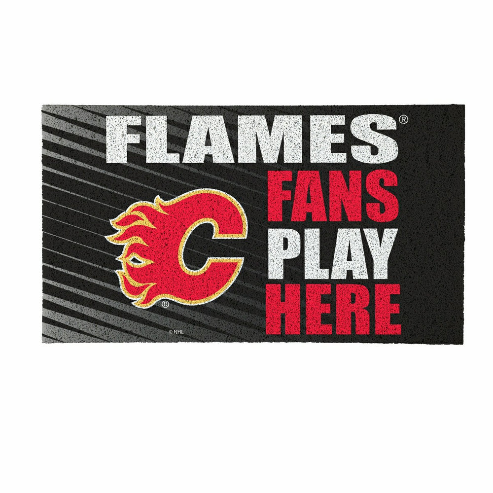 Calgary Flames Fan Mat, 28"x16"