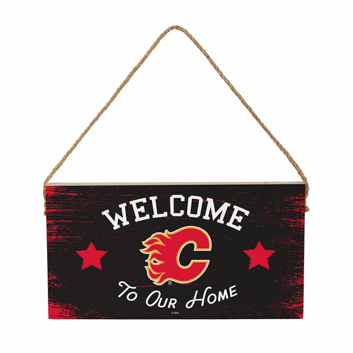 Calgary Flames Wood Wall Sign, 6x11