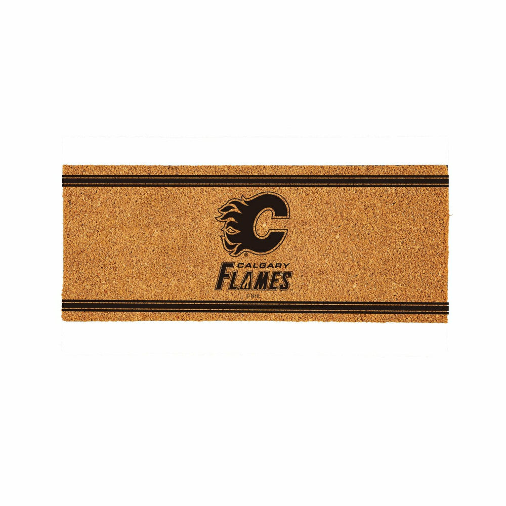 Calgary Flames Extra Large One Color Coir Mat, 60"x24"