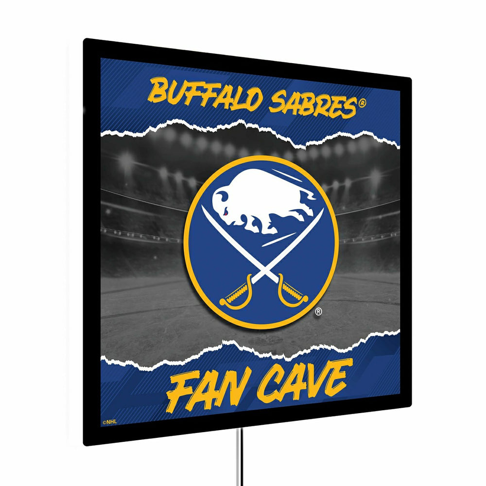 Calgary Flames 23"H x 23"L LED Wall Decor, Edgelite, Square