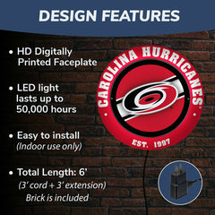 Carolina Hurricanes, Metal Lite, Round