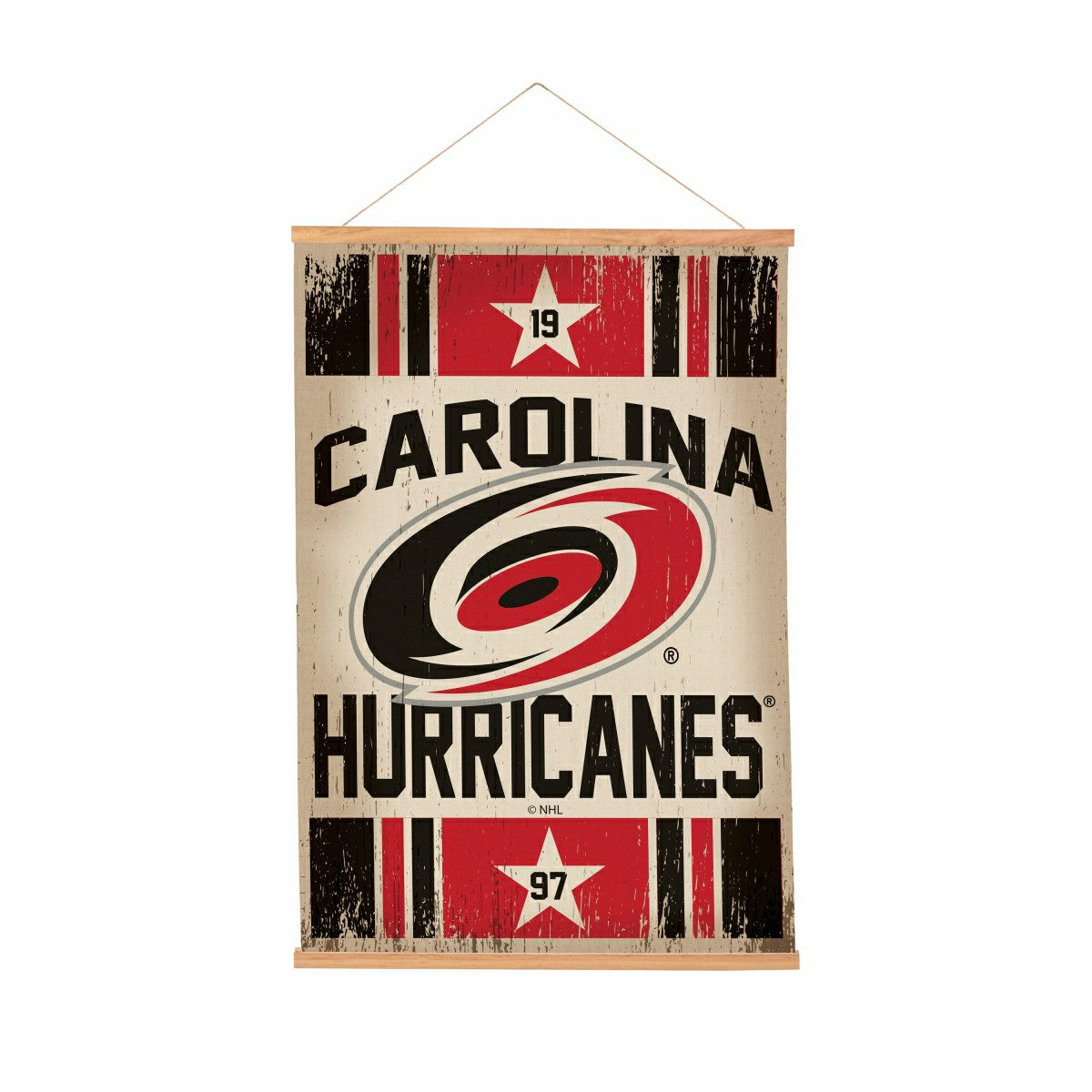 Carolina Hurricanes, Canvas Wall Tapestry, Medium, 36x24