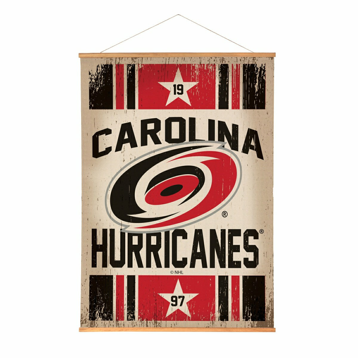 Carolina Hurricanes, Canvas Wall Tapestry, Large, 54x36