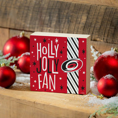 Carolina Hurricanes Block, Holiday, 6x6