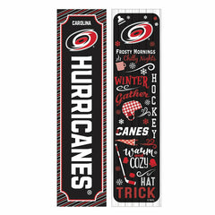 Carolina Hurricanes 46" Double Sided Leaner, Winter Seasonal