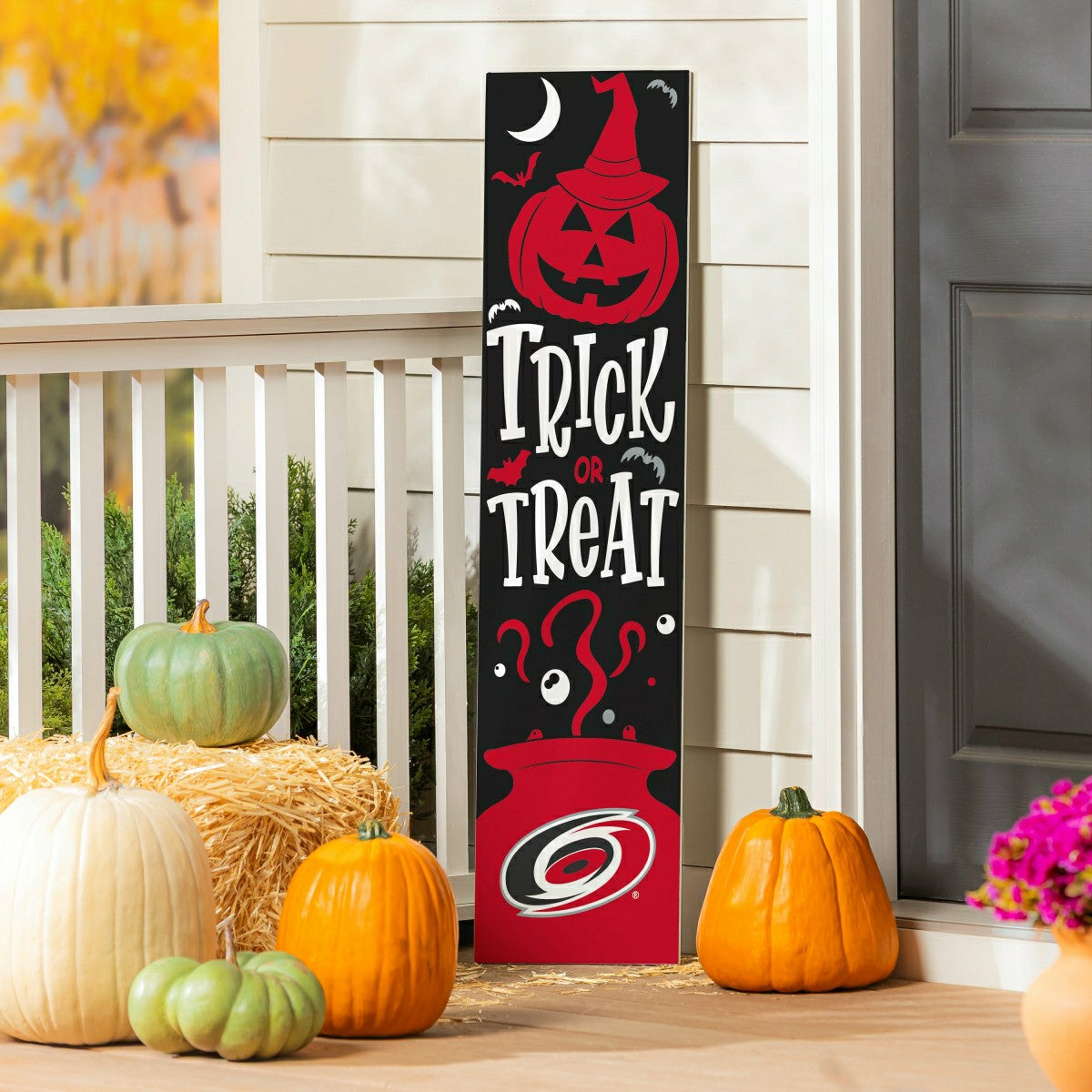Carolina Hurricanes 47" Double Sided Leaner, Halloween