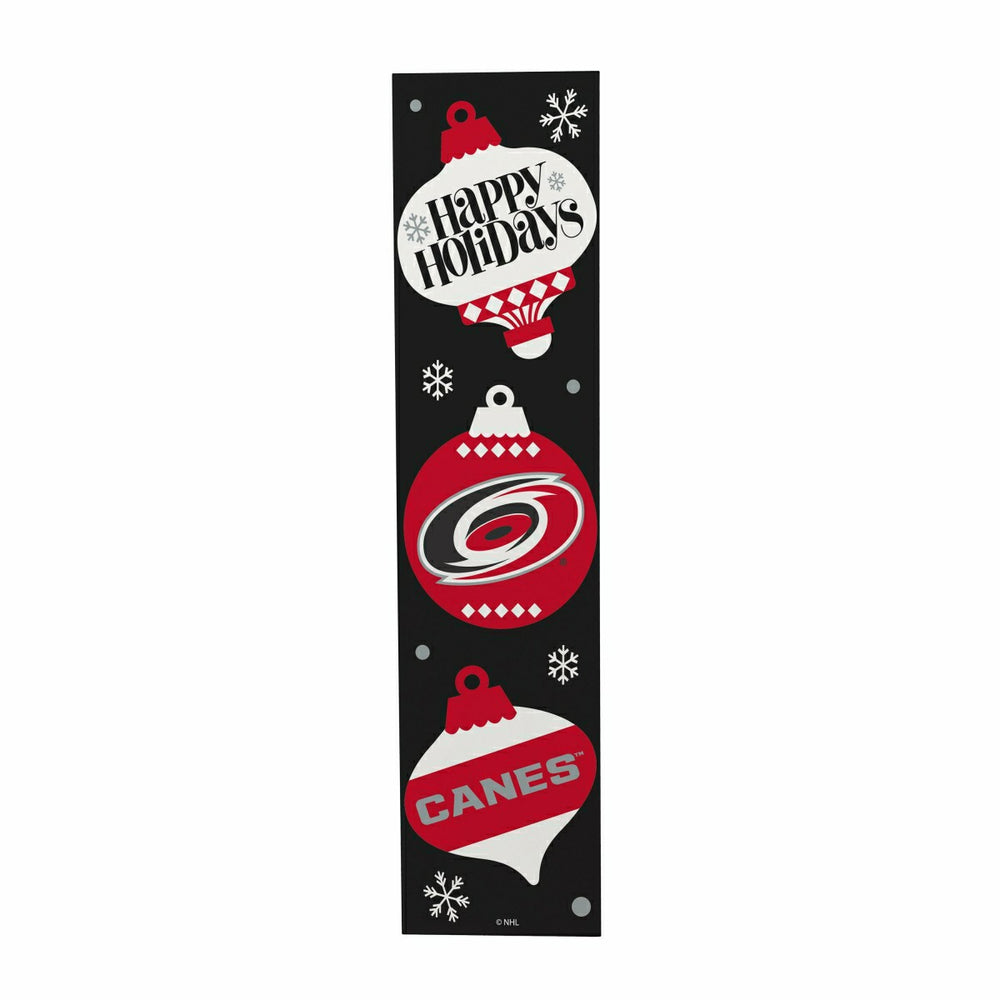 Carolina Hurricanes 47" Double Sided Leaner, Christmas