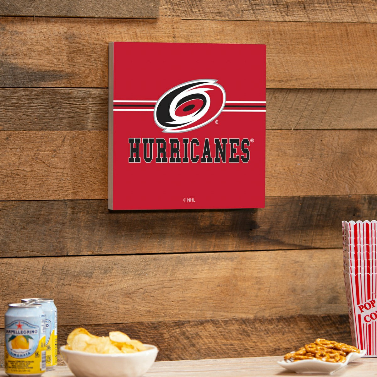 Carolina Hurricanes Wood Wall Sign, 12x12
