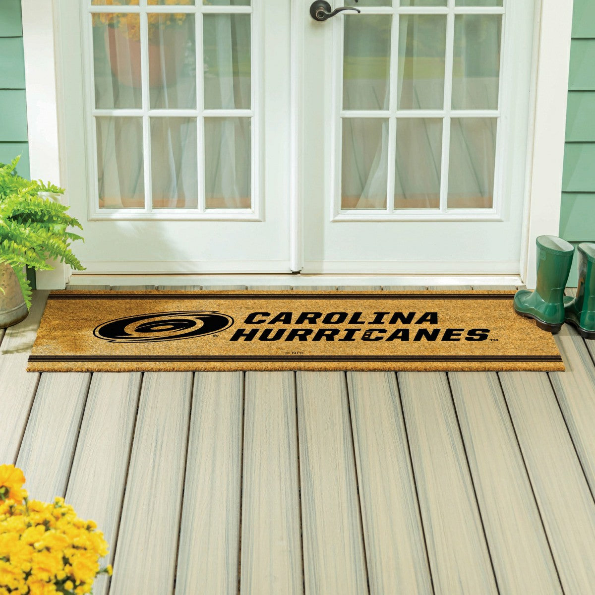 Carolina Hurricanes Extra Large One Color Coir Mat, 60"x24"