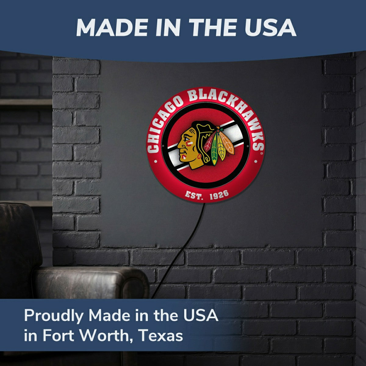 Chicago Blackhawks, Metal Lite, Round