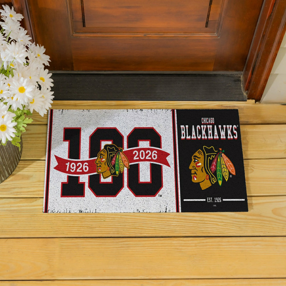 Chicago Blackhawks, 100 Anniversary Turf Mat, Color