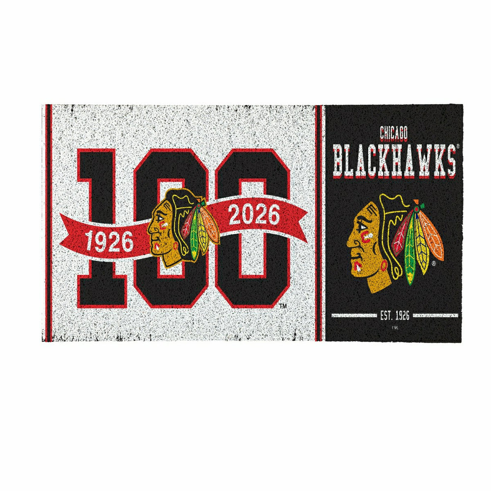 Chicago Blackhawks, 100 Anniversary Turf Mat, Color