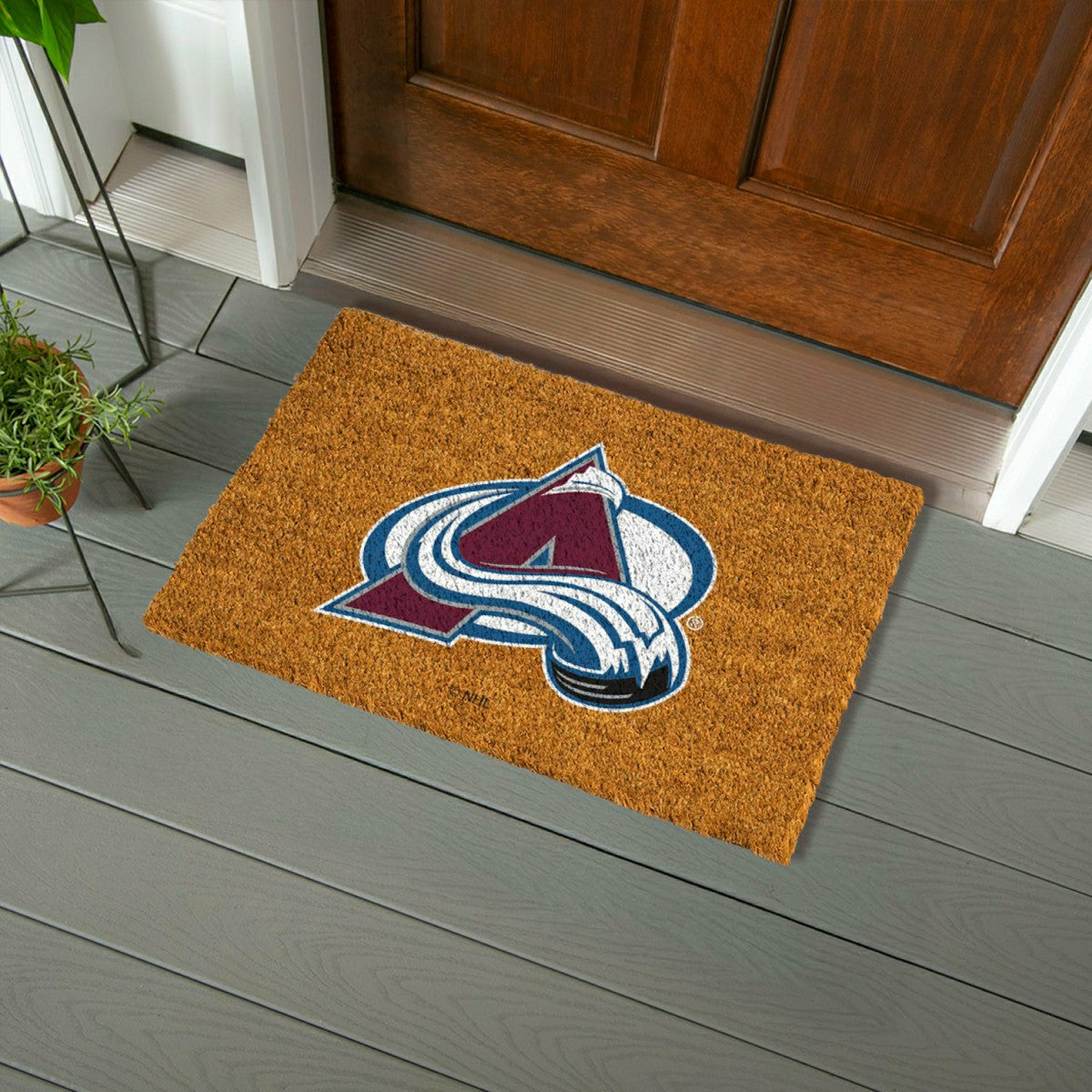 Coir Mat, 16"x28", Colorado Avalanche