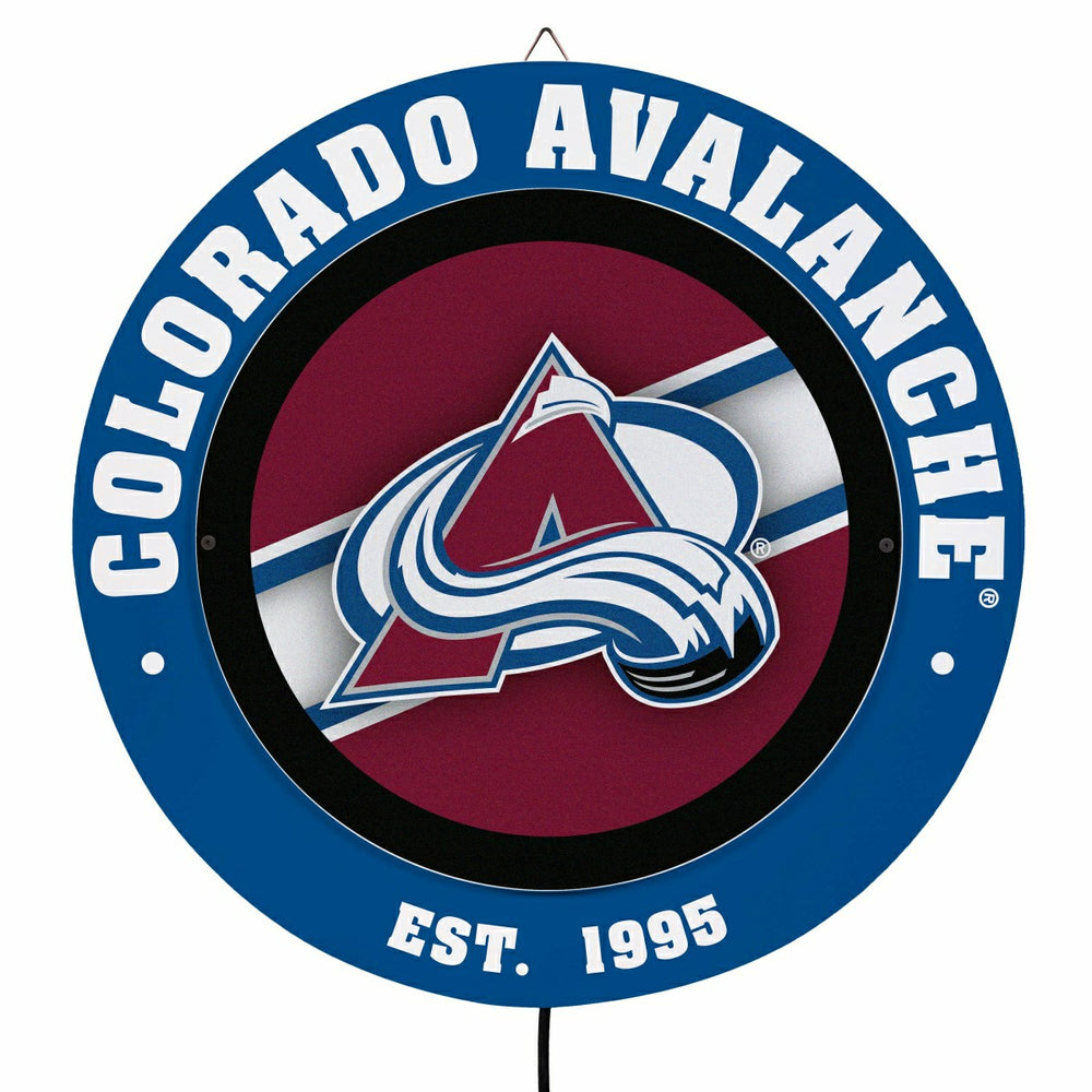 Colorado Avalanche, Metal Lite, Round