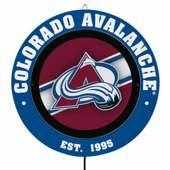 Colorado Avalanche, Metal Lite, Round