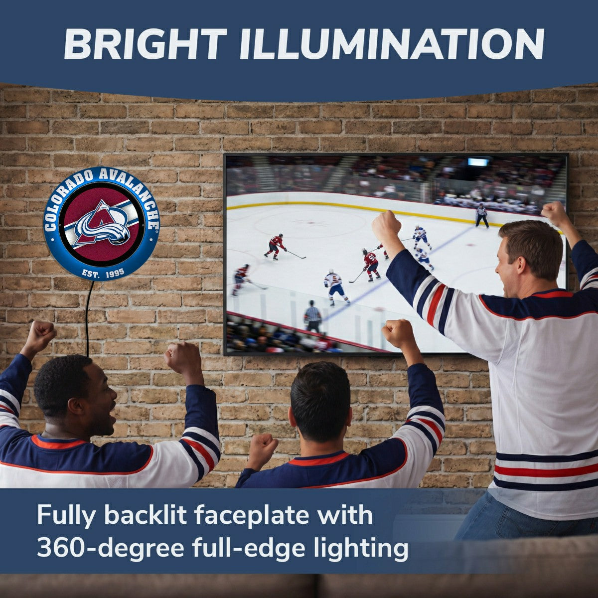 Colorado Avalanche, Metal Lite, Round