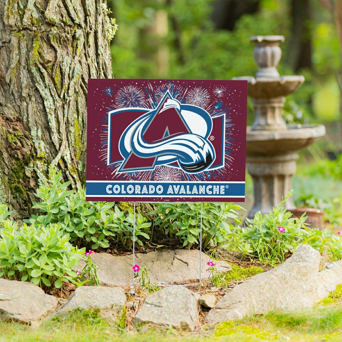 Colorado Avalanche Yard Sign, Patriotic