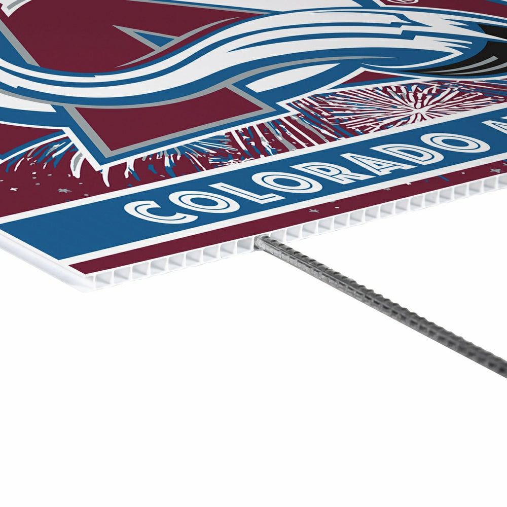 Colorado Avalanche Yard Sign, Patriotic