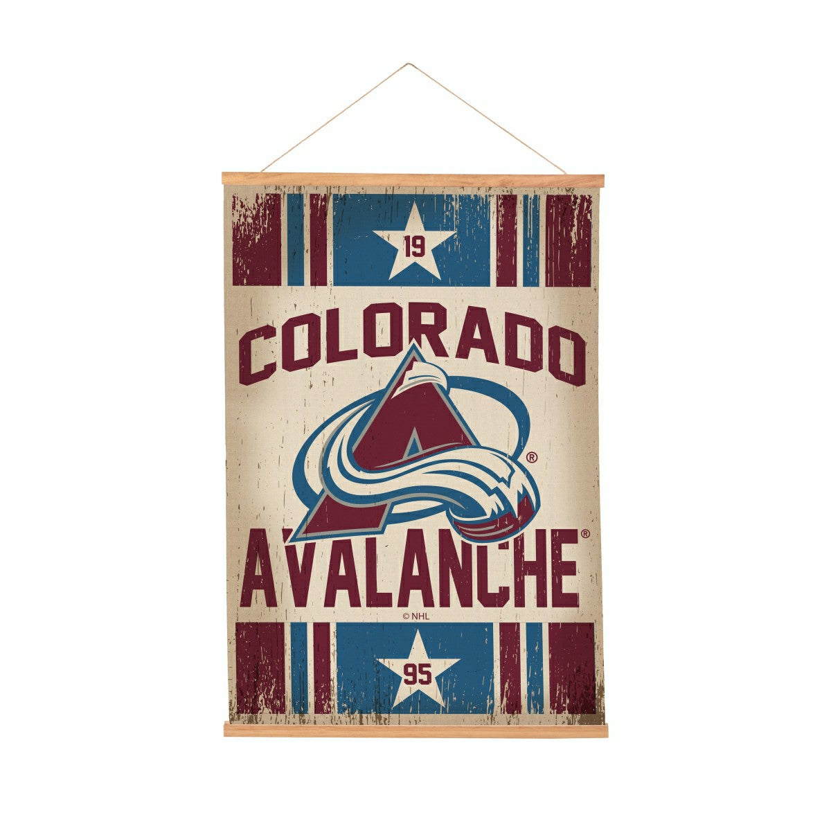 Colorado Avalanche, Canvas Wall Tapestry, Medium, 36x24