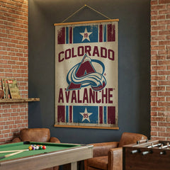 Colorado Avalanche, Canvas Wall Tapestry, Large, 54x36