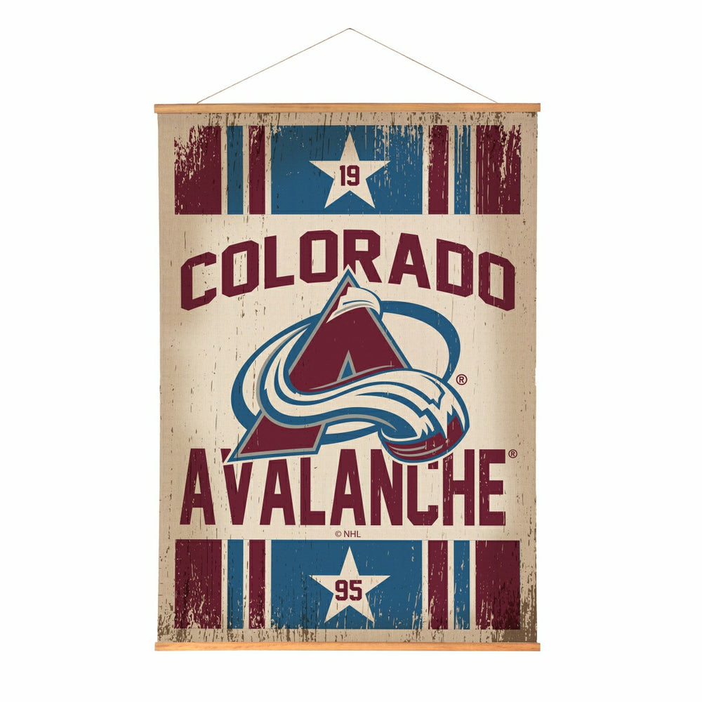 Colorado Avalanche, Canvas Wall Tapestry, Large, 54x36
