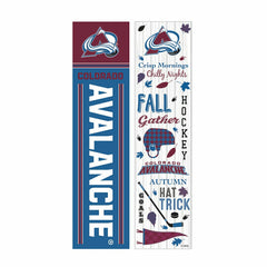 Colorado Avalanche 46" Double Sided Leaner, Fall Seasonal