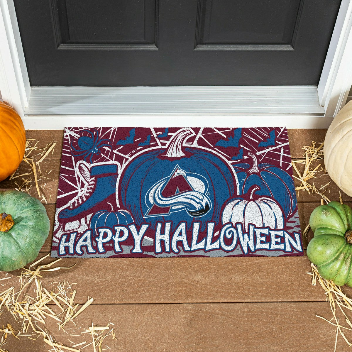 Colorado Avalanche Halloween PVC Mat, 28"x16"
