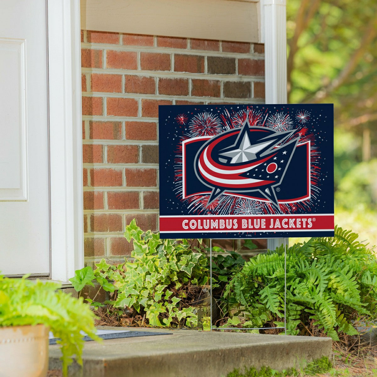 Columbus Blue Jackets Yard Sign, Patriotic