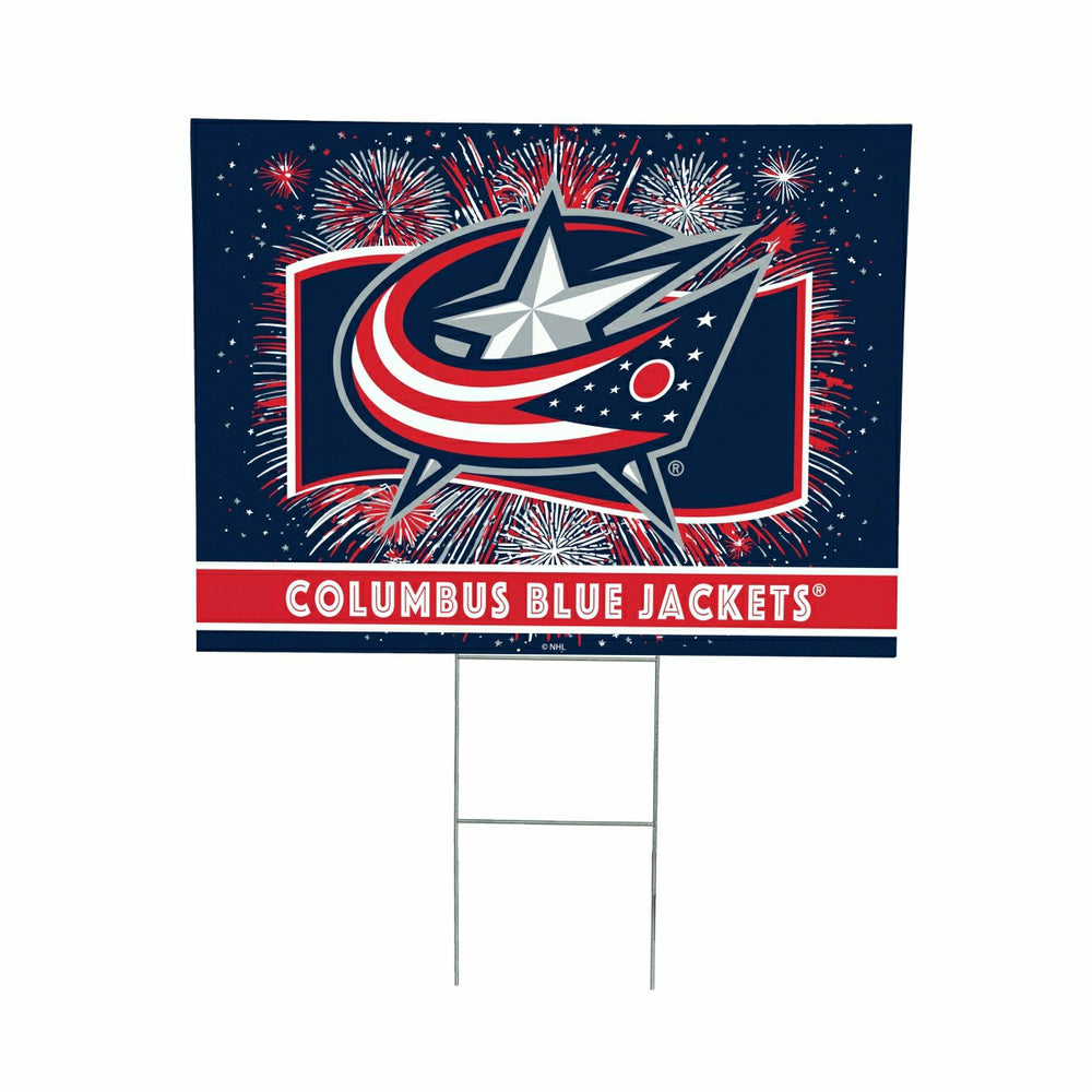 Columbus Blue Jackets Yard Sign, Patriotic