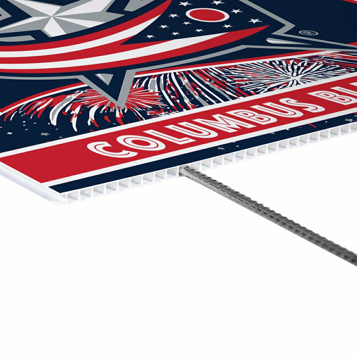 Columbus Blue Jackets Yard Sign, Patriotic