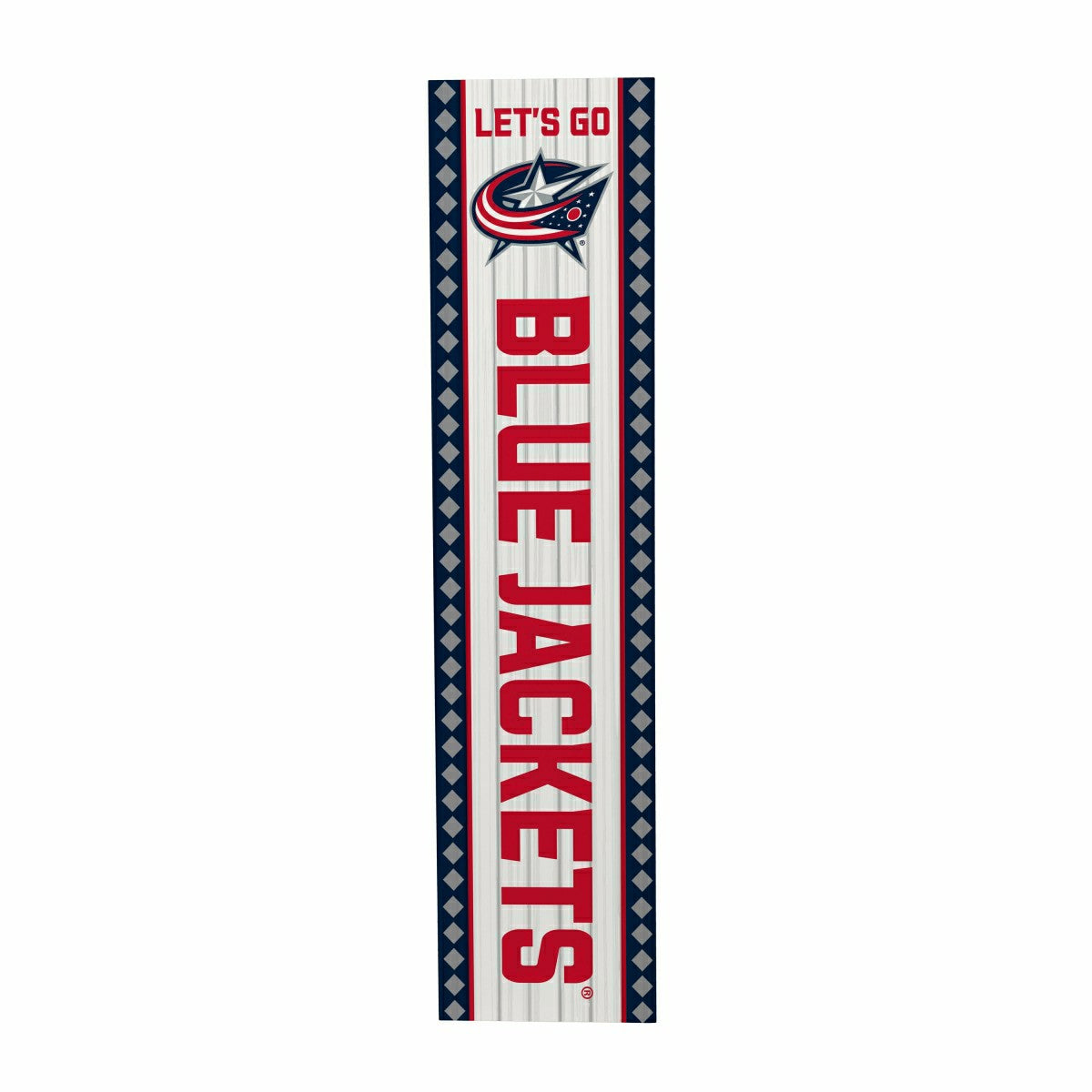 Columbus Blue Jackets 47" Double Sided Leaner, Christmas