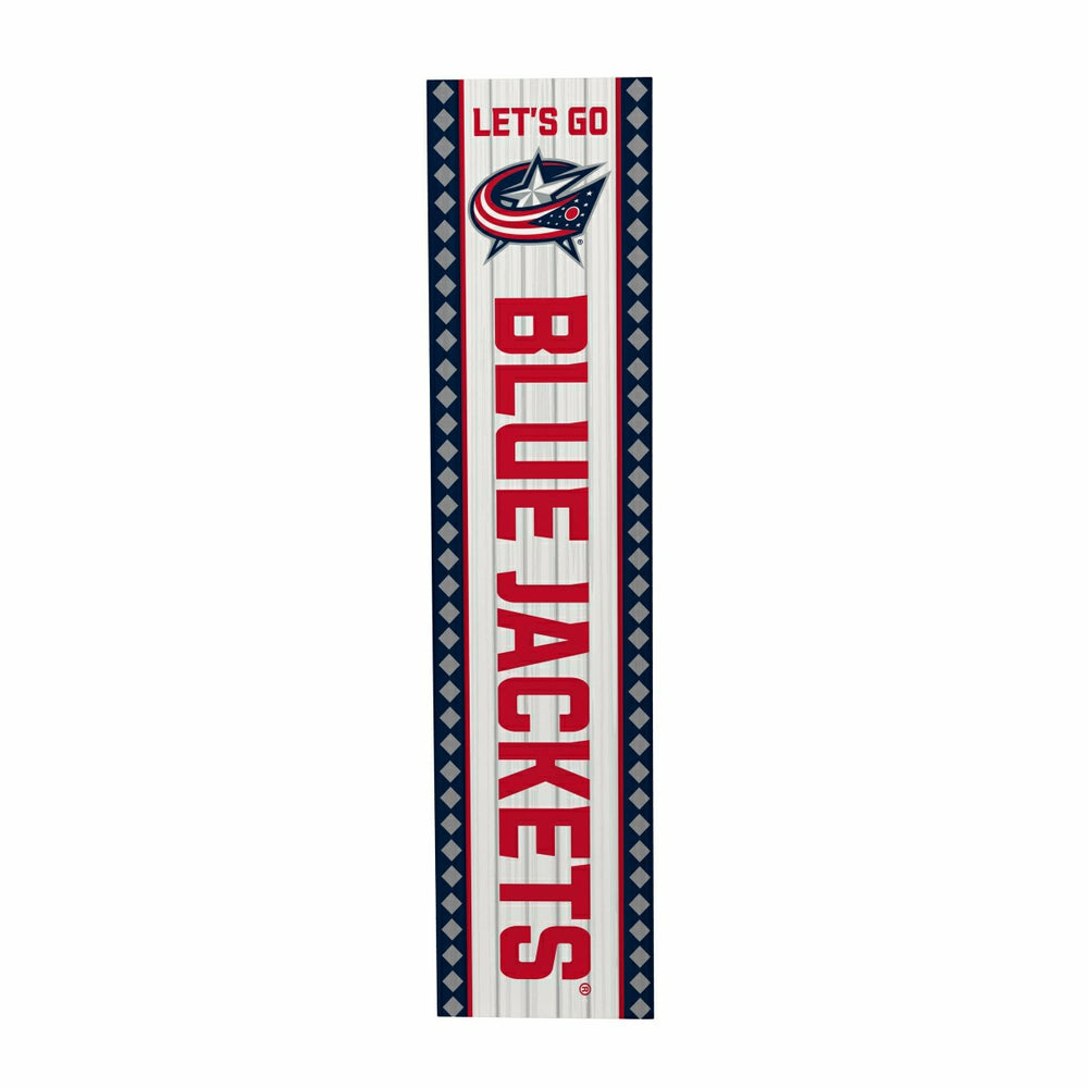 Columbus Blue Jackets 47" Double Sided Leaner, Christmas