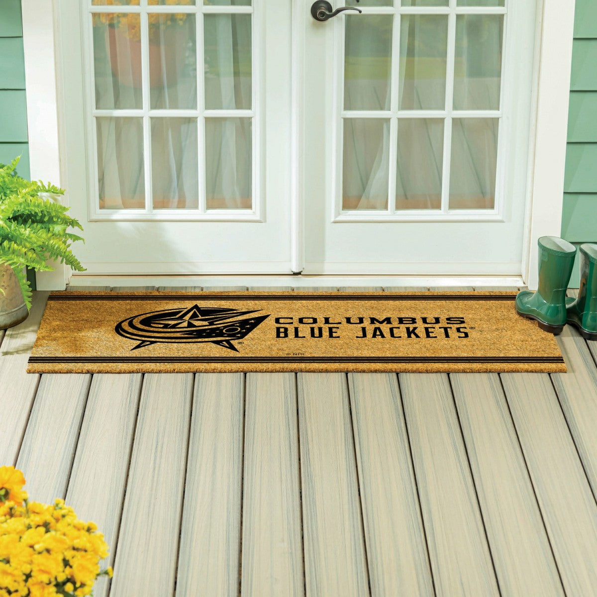Columbus Blue Jackets Extra Large One Color Coir Mat, 60"x24"