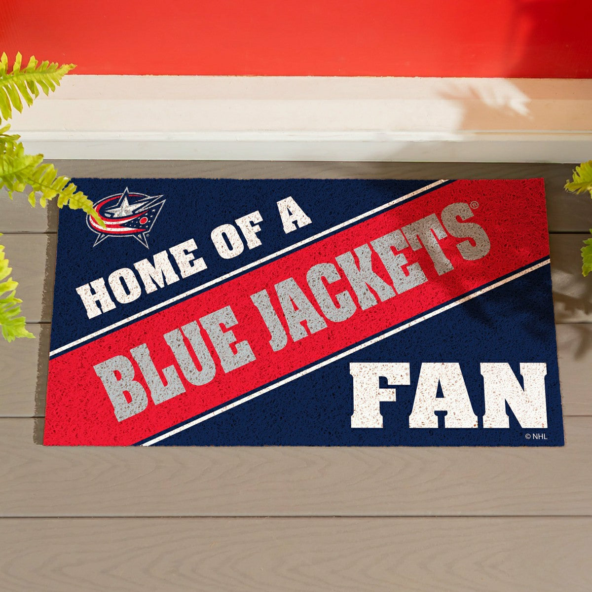 Columbus Blue Jackets, PVC Mat COLOR, Home of a Fan
