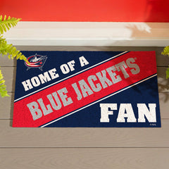 Columbus Blue Jackets, PVC Mat COLOR, Home of a Fan