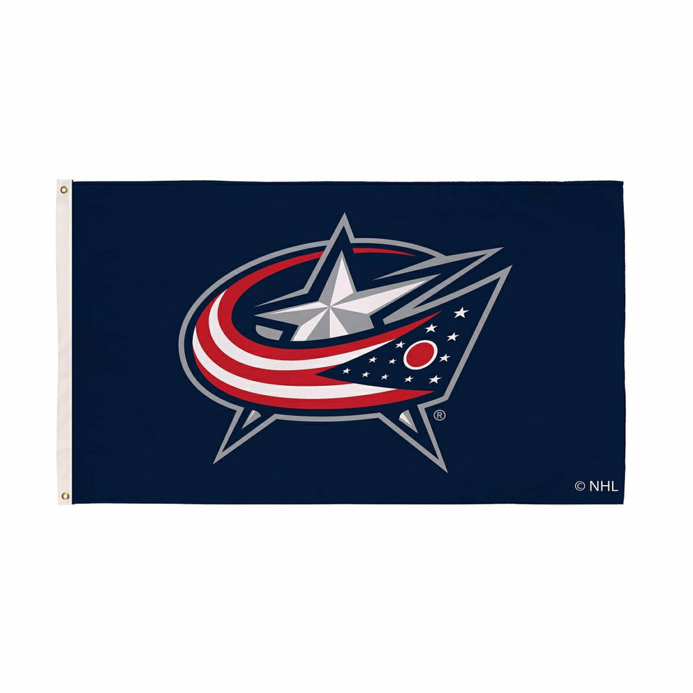Columbus Blue Jackets Single Sided Flag with 2 Grommets, 3'x5'