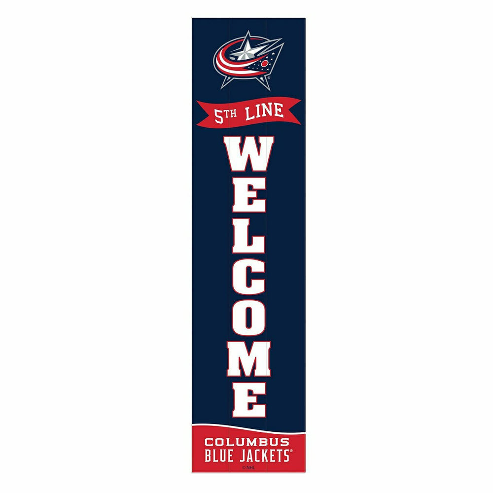 Columbus Blue Jackets Large Single Sided Leaner, 46"