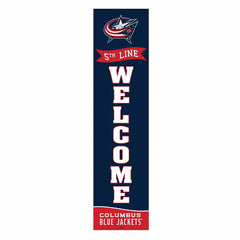 Columbus Blue Jackets Large Single Sided Leaner, 46"