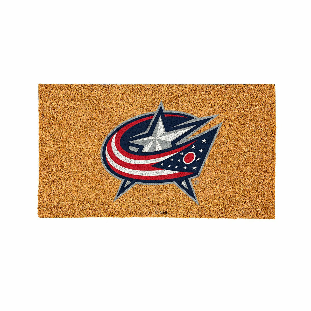 Coir Mat, 16"x28", Columbus Blue Jackets