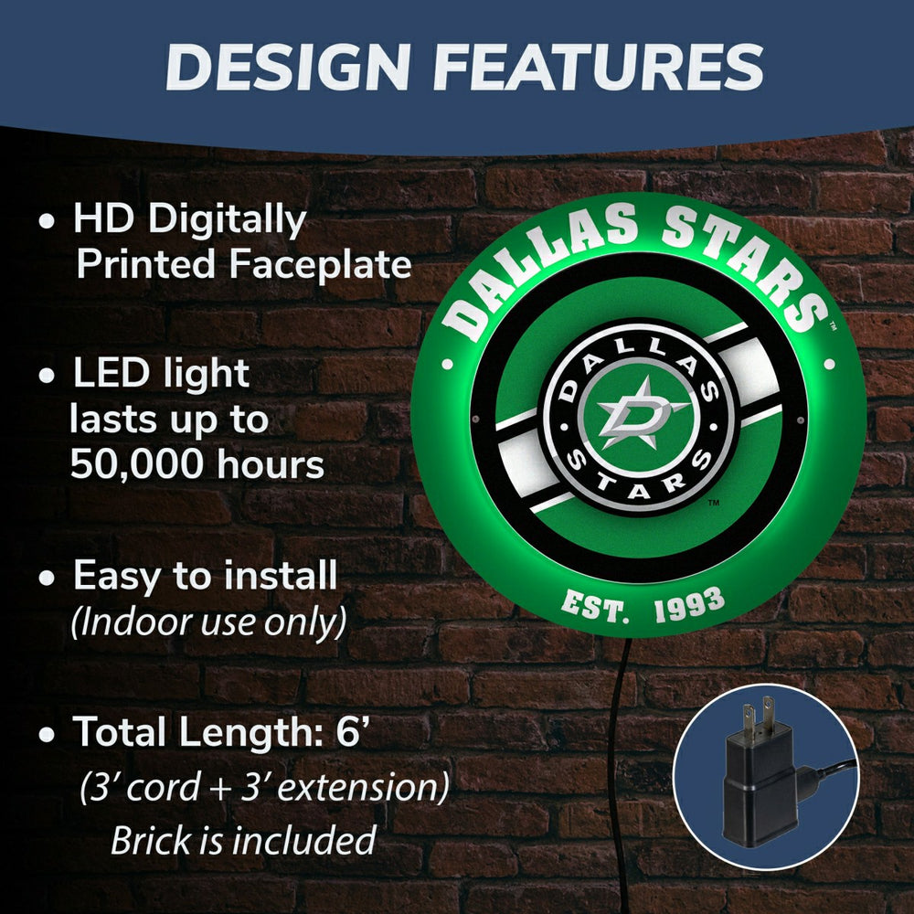 Dallas Stars, Metal Lite, Round