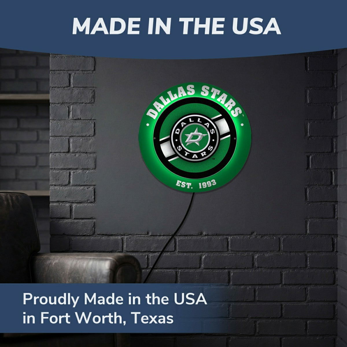Dallas Stars, Metal Lite, Round