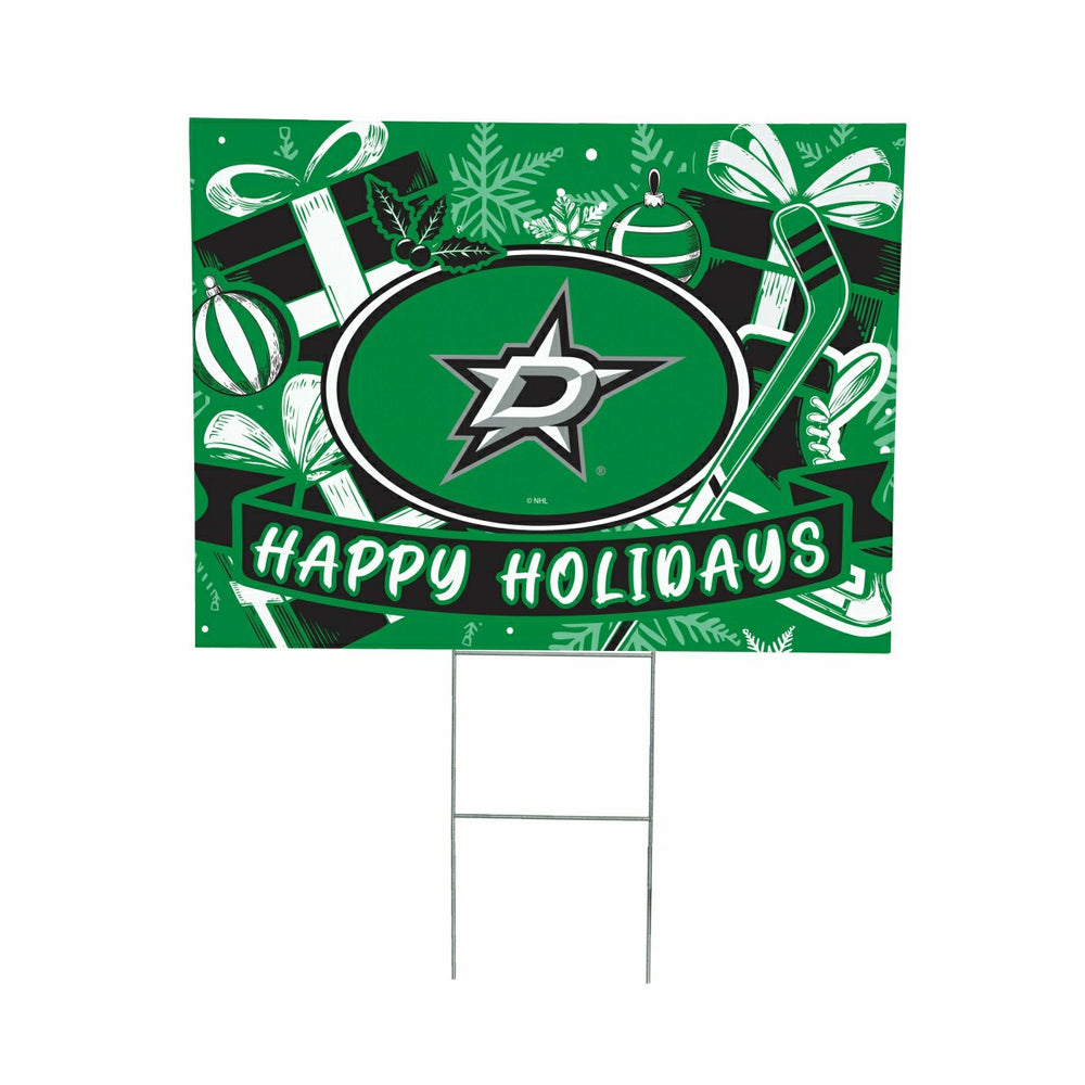 Dallas Stars Yard Sign, Holiday